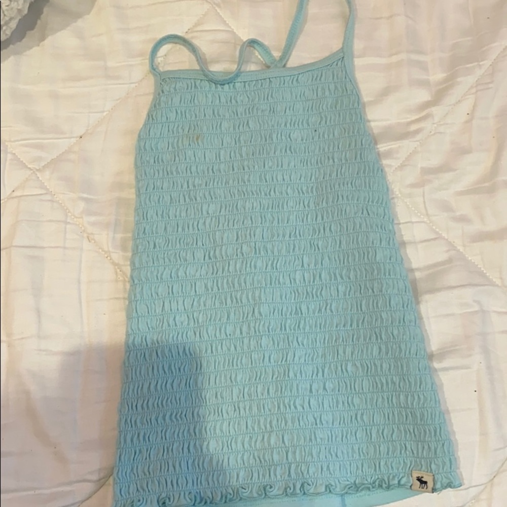 abercrombie and fitch kids light blue tank top